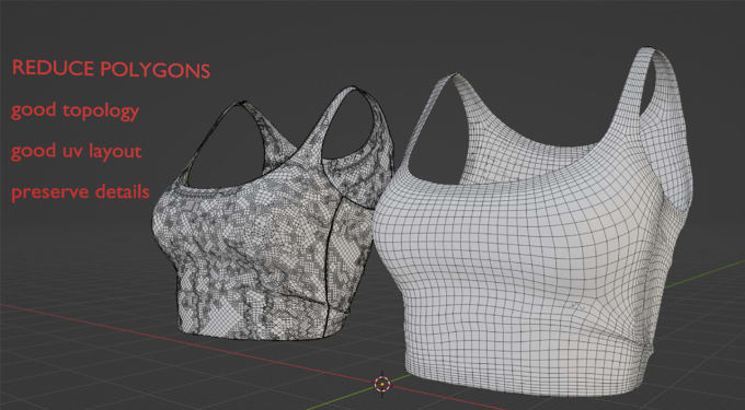 Gig Preview - Retopology 3d model and create the most efficient uv map for it