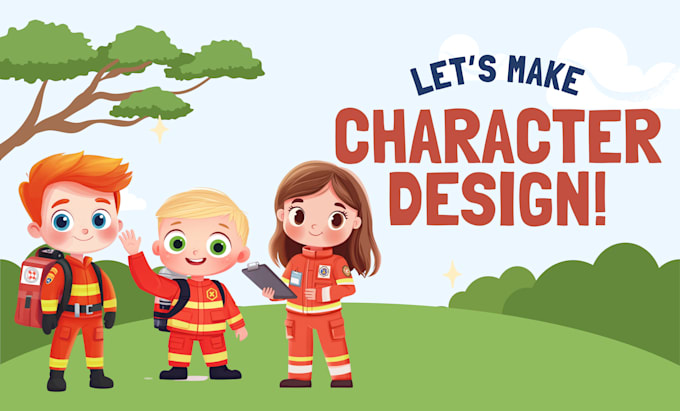 Gig Preview - Design a playful and cute cartoon character