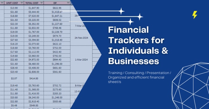 Gig Preview - Do your personal or business financial tracker