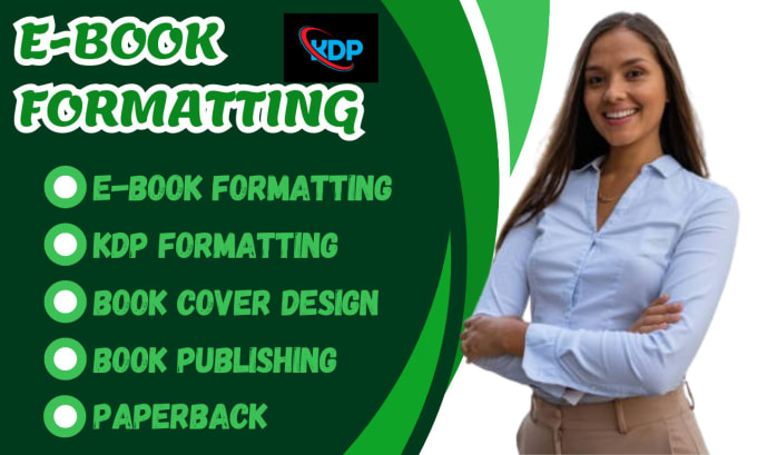 Gig Preview - Do ebook KDP formatting paperback book cover design book formatting and layout