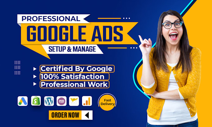 Gig Preview - Setup and manage google ads adwords ppc campaigns