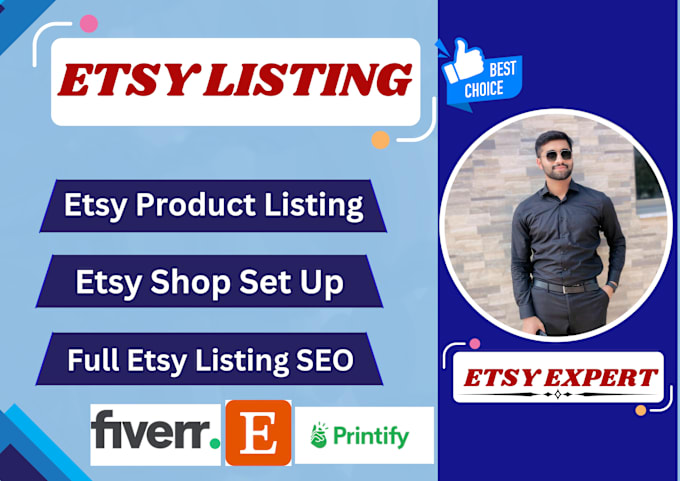 Gig Preview - Setup etsy store, etsy product listing with optimised SEO, etsy store listing