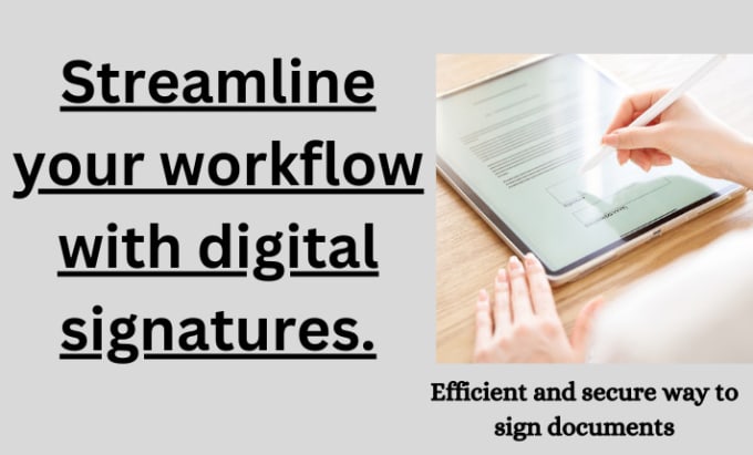 Gig Preview - Make an electronic digital signature from your handwritten