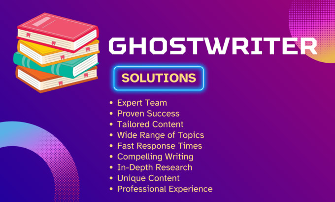 Gig Preview - Ghostwrite 30,000 words ebook as a ghost book writer