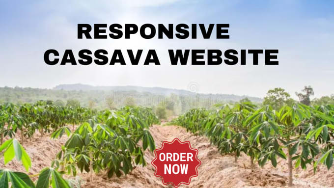 Gig Preview - Design a responsive cassava website, garri website, farm website