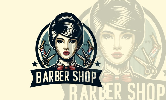 Gig Preview - Design different retro vintage barber and tattoo shop logo