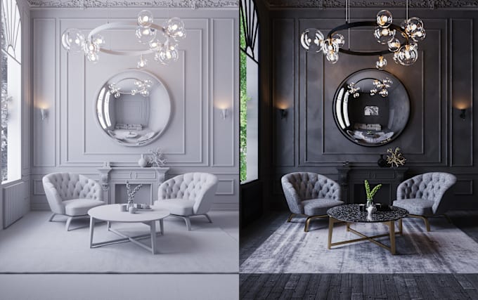 Gig Preview - Create photorealistic interior renders in 3ds max