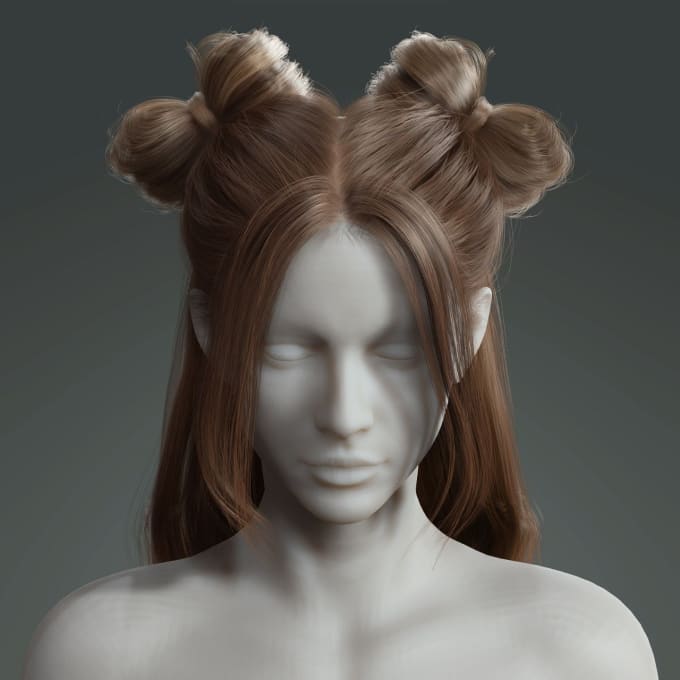 Gig Preview - Do 3d realistic xgen hair design, animal fur, pixar character, blender particles