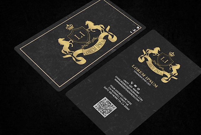 Gig Preview - Professional, elegant, minimalist business card design and logo design