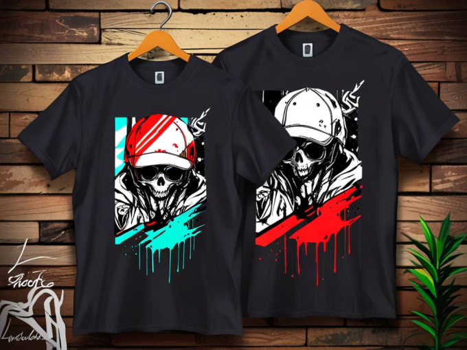 Gig Preview - Make streetwear clothing graphic tshirt design illustration