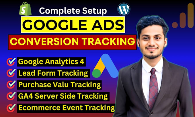 Gig Preview - Fix or setup google ads enhanced conversion, ga4 ecommerce server side tracking