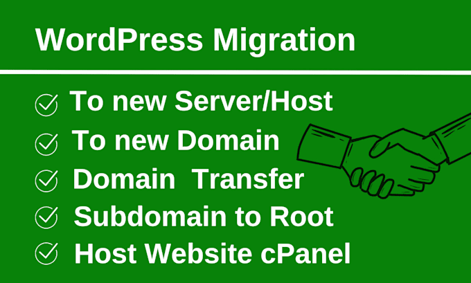 Gig Preview - Backup restore migrate transfer or change domain in your wordpress website