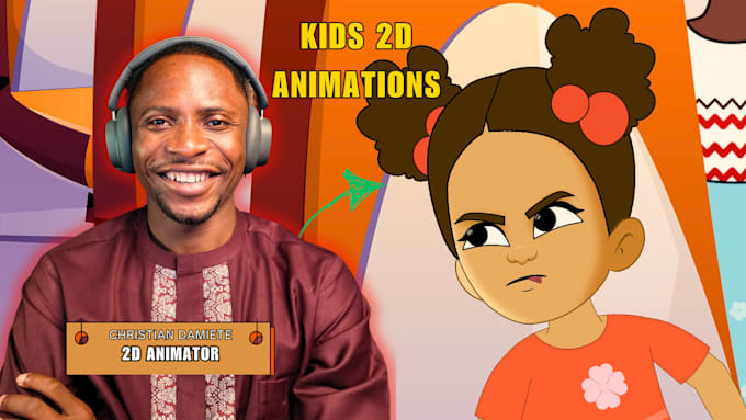 Gig Preview - Create epic 2d animation video for kids