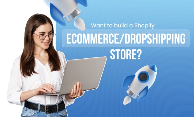 Gig Preview - Create automated shopify dropshipping store shopify website design