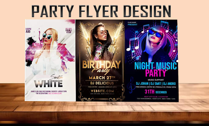 Gig Preview - Create cool party and birthday flyer design