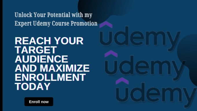 Gig Preview - Boost your udemy course promotion udemy promotion udemy course marketing