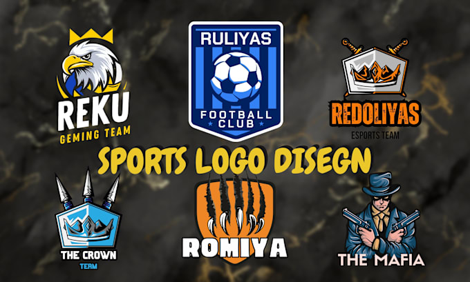 Gig Preview - Do soccer or football,golf sports logo team soccer baseball