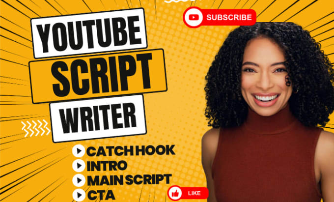 Gig Preview - Research and write engaging script for your video script youtube script writer