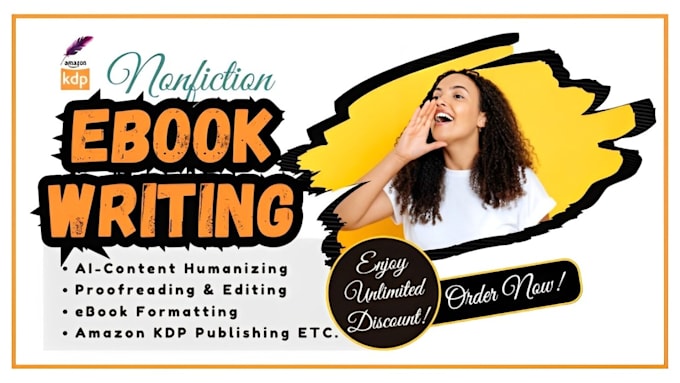 Gig Preview - Be your nonfiction ebook ghostwriter for amazon KDP, and self help ebook writing