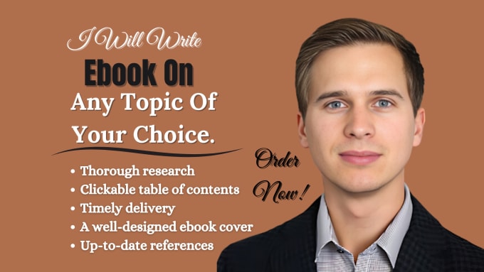 Gig Preview - Be your book and ebook writer book and ebook ghostwriter, book publishing