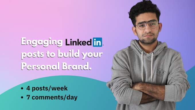 Gig Preview - Write professional linkedin posts for your personal branding