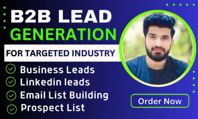 Gig Preview - Do perfect b2b lead generation, linkedin leads, and find contact emails