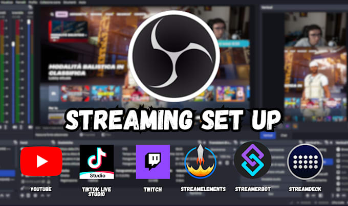 Gig Preview - Setup obs studio for streaming on twitch, tiktok and youtube