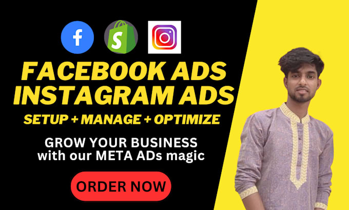 Gig Preview - Setup, manage and optimize your facebook, instagram and meta ads campaign