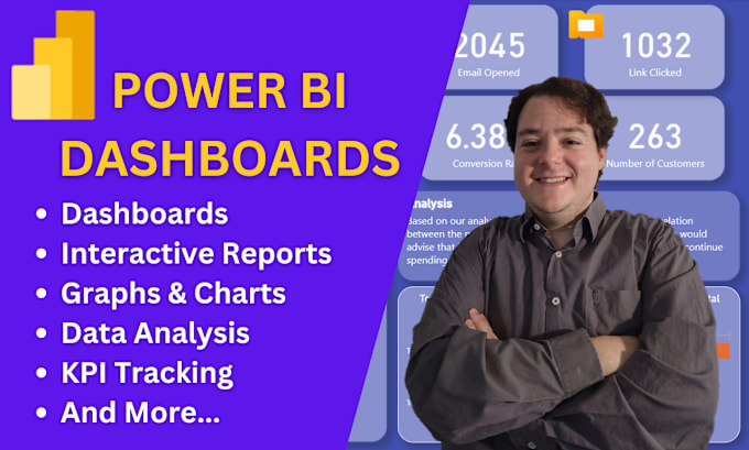 Gig Preview - Create dynamic dashboards transforming your data into insights