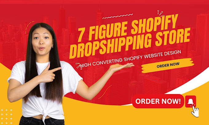 Gig Preview - Create a shopify dropshipping store, shopify website design, shopify pod