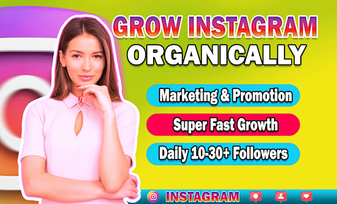 Gig Preview - Do fast instagram promotion and marketing for organic growth