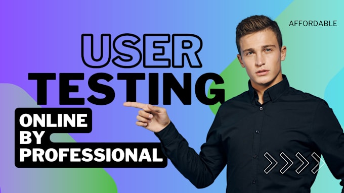 Gig Preview - User test your digital product by my professional user tests