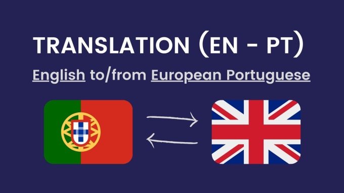 Gig Preview - Manually translate english and portuguese