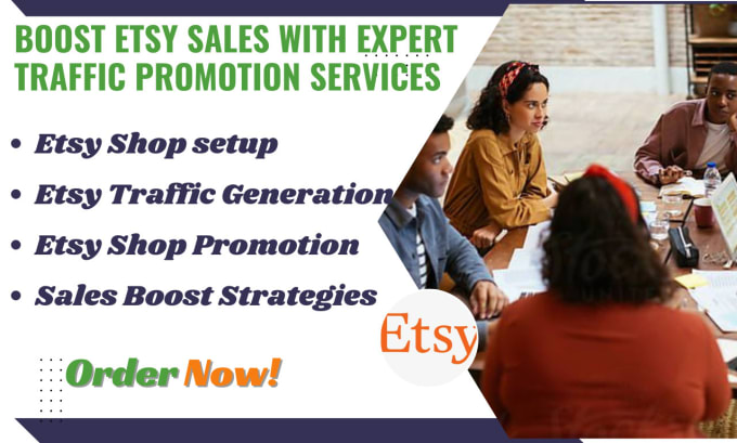 Gig Preview - Do etsy traffic, etsy promotion to boost etsy sales, etsy shop promotion