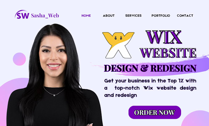 Gig Preview - Build wix website redesign wix website design wix redesign wix studio website