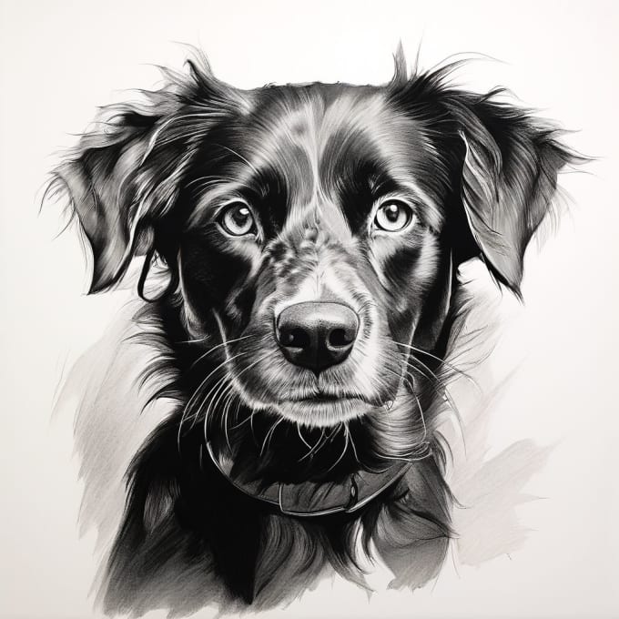 Gig Preview - Draw a beautiful pet portrait from a photo