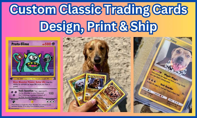 Gig Preview - Design, print and ship custom classic trading cards