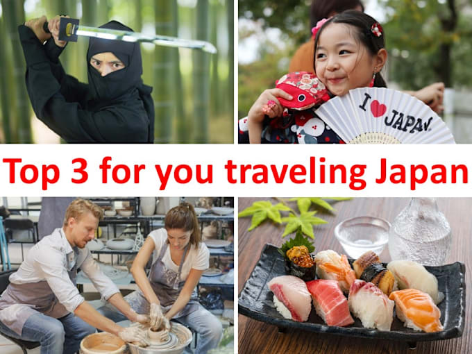 Bestseller - present the top 3 for your interests in traveling japan