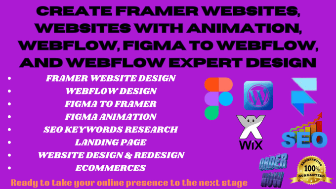 Bestseller - create framer website, website animation webflow figma to webflow website design