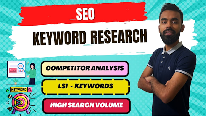 Gig Preview - Do seo keyword research with semrush and similarweb