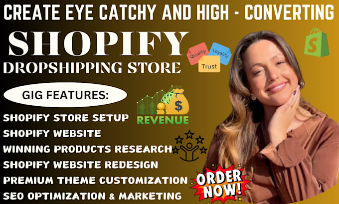 Bestseller - create shopify website, shopify dropshipping store or redesign ecommerce website