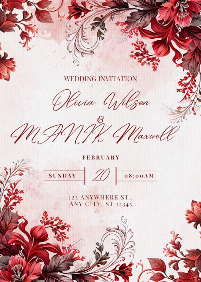 Gig Preview - Custom invitation design for weddings, parties, and events