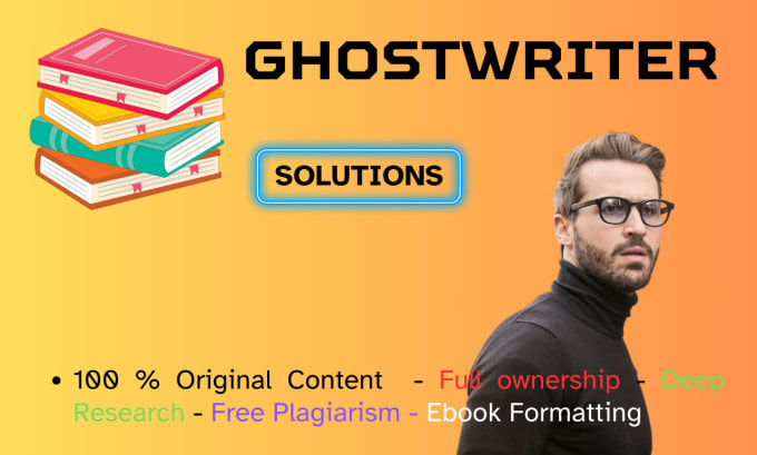 Gig Preview - Be your ebook writer, ghost writer, ebook writing, ghostwriting, amazon kindle