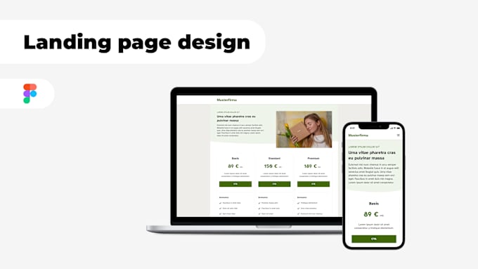 Gig Preview - Create a landing page design with high conversion