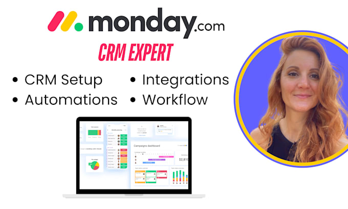 Gig Preview - Setup your monday CRM, with automations and integrations