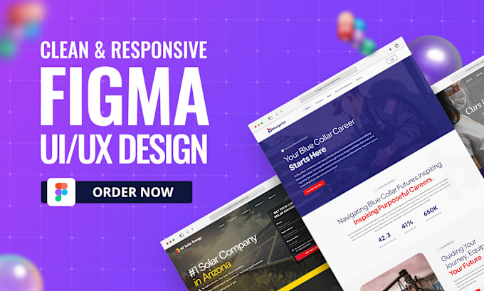 Gig Preview - Do figma website design, website mockup, figma website ui ux