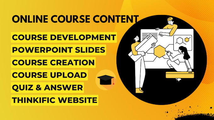 Gig Preview - Create online course content, curriculum, workbook, coaching program, script