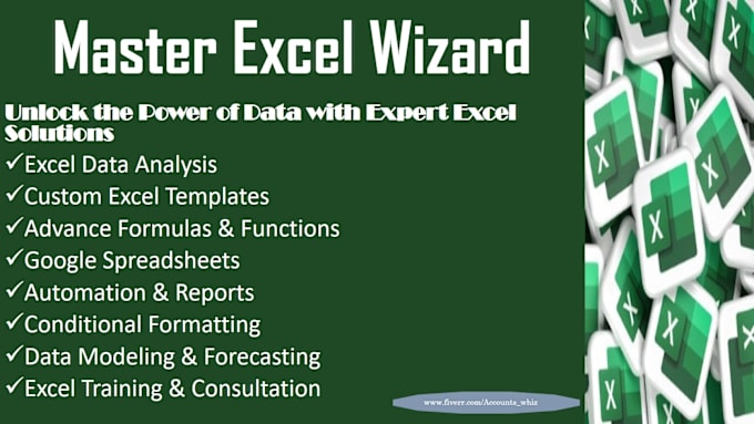 Gig Preview - Ms excel expert for data analysis and automation