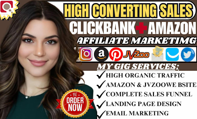 Bestseller - do clickbank affiliate marketing funnel amazon jvzoo website link promotion