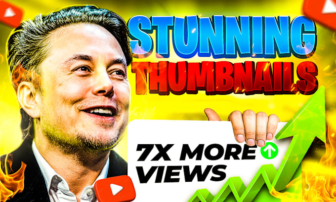 Gig Preview - Design stunning youtube thumbnails with a fast turnaround